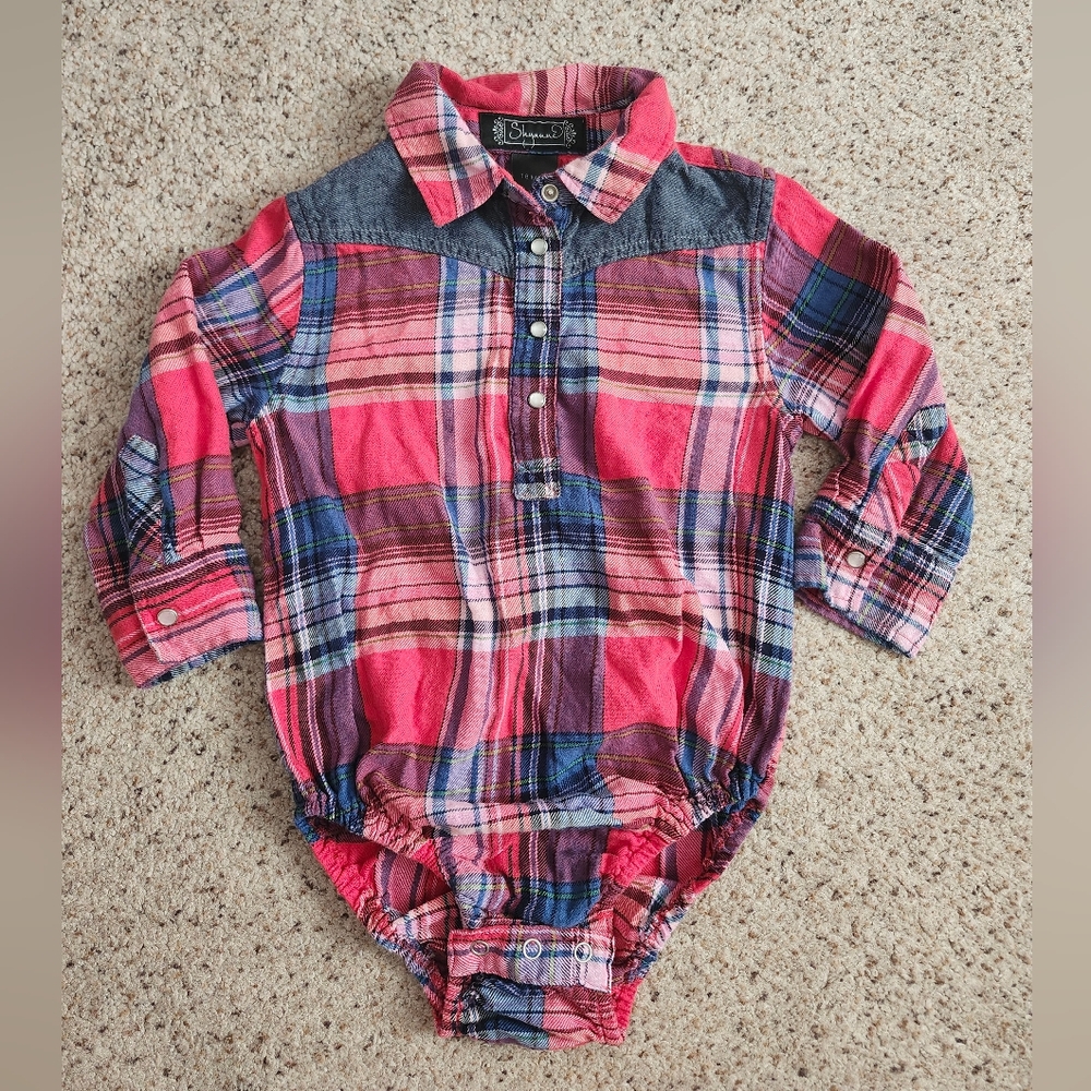 Shyanne Plaid Baby Bodysuit
